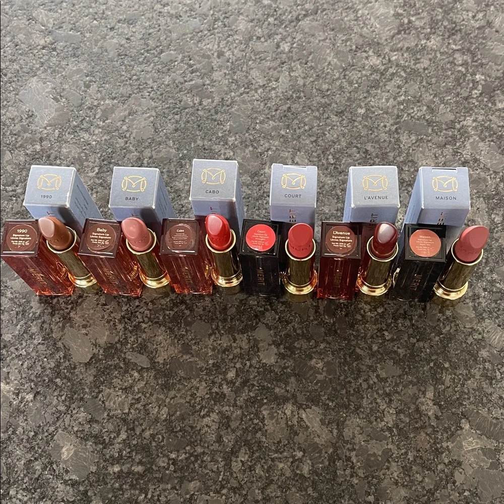 Merit Signature Lip Lightweight Matte Finish choose from 6 shades